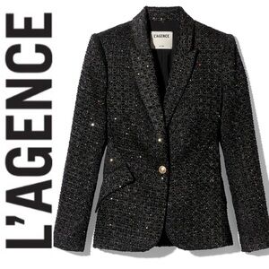 Lagence 🖤 Chamberlain Sequin Tweed Blazer